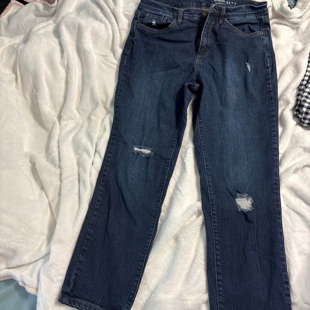 Studio Women's Navy and Blue Jeans